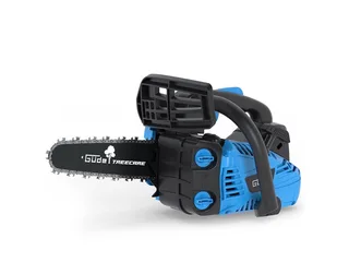Benzin-Kettensäge BBS 300-25, 34.5 cm Schwertlänge, 1,02 PS, 25,4 cm³, Schnittlänge 30,5 cm, Schwertlänge 34,5 cm by Güde, Blue, Black – product image 1 of 5