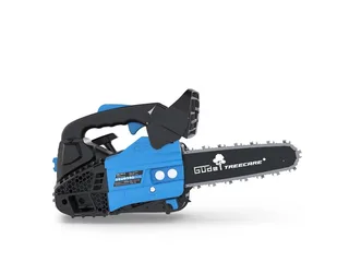 Benzin-Kettensäge BBS 300-25, 34.5 cm Schwertlänge, 1,02 PS, 25,4 cm³, Schnittlänge 30,5 cm, Schwertlänge 34,5 cm by Güde, Blue, Black – product image 4 of 5