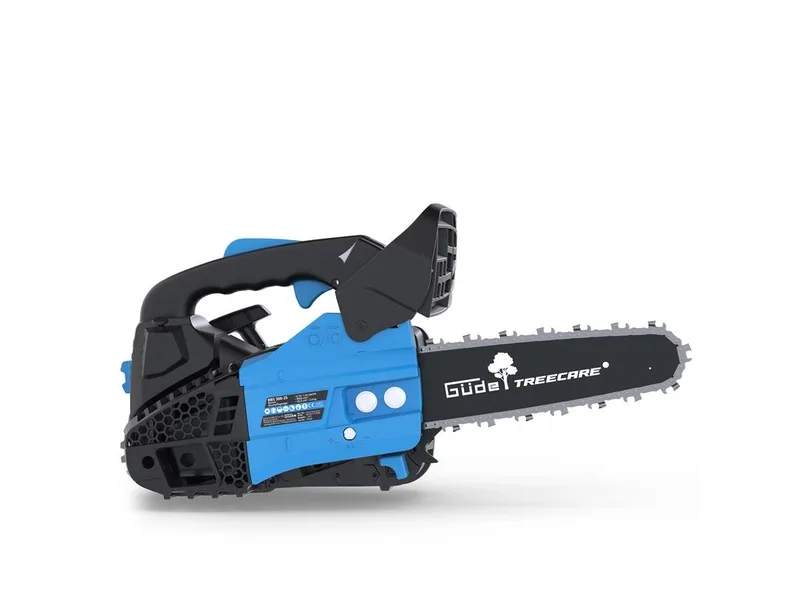 Benzin-Kettensäge BBS 300-25, 34.5 cm Schwertlänge, 1,02 PS, 25,4 cm³, Schnittlänge 30,5 cm, Schwertlänge 34,5 cm by Güde, Blue, Black – product image 4 of 5