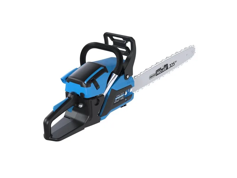 Benzin-Kettensäge KS 500-62, 56 cm Schwertlänge, Set, 3,9 PS, 62 cm³, Schnittlänge 48 cm, Schwertlänge 56 cm de Güde, Bleu, Noir – image du produit 3 sur 5