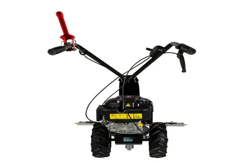 Benzinrasenmäher Balkenmäher GBM 87.1 Wiesenmäher 4,8PS Schnittbreite 870mm Primerpumpe, 87 cm Schnittbreite, (Artikel), Auch große Flächen mit hohem Gras de Güde, Rouge – image du produit 5 sur 5
