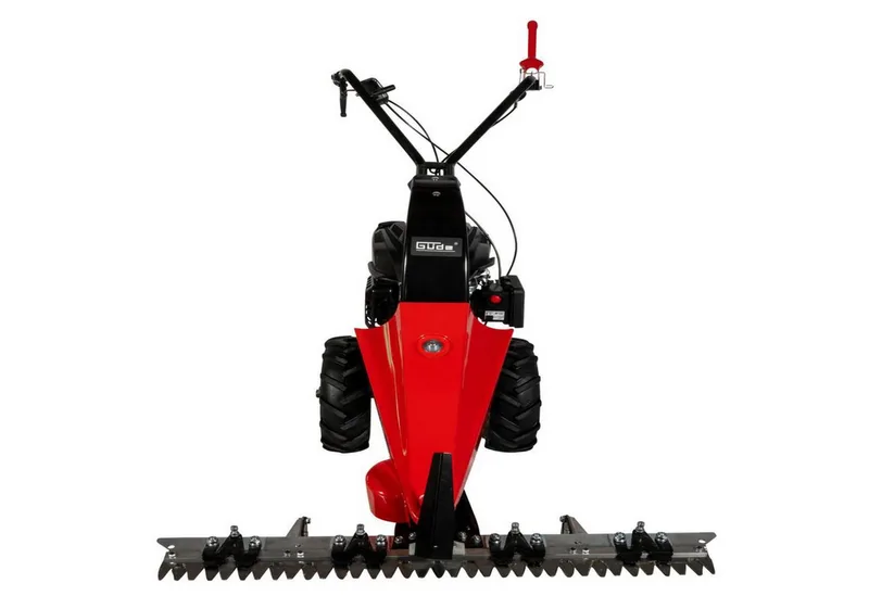 Benzinrasenmäher Balkenmäher GBM 87.1 Wiesenmäher 4,8PS Schnittbreite 870mm Primerpumpe, 87 cm Schnittbreite, (Artikel), Auch große Flächen mit hohem Gras de Güde, Rouge – image du produit 2 sur 5