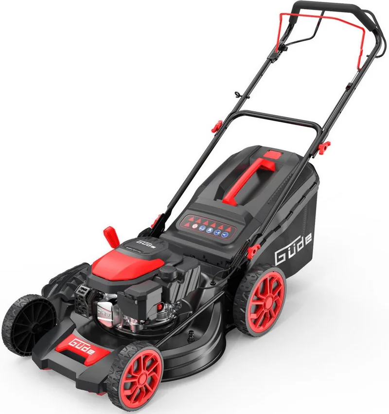 Benzinrasenmäher »Big Wheeler 514.9 R«, 51 cm Schnittbreite, für Rasenflächen bis 1800m² von Güde, Rot, Schwarz – Produktbild 4 von 5