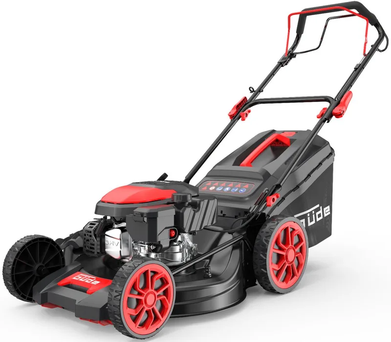Benzinrasenmäher »Big Wheeler 514.9 R«, 51 cm Schnittbreite, für Rasenflächen bis 1800m² von Güde, Rot, Schwarz – Produktbild 2 von 5