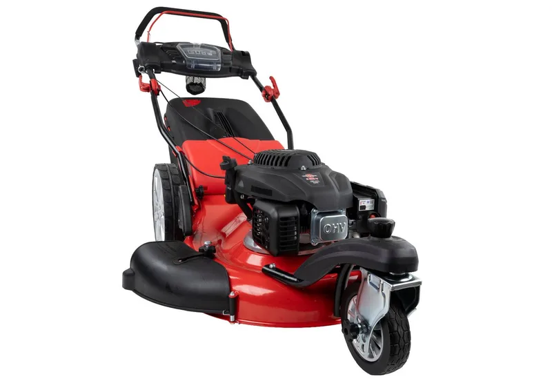 Benzinrasenmäher BIG WHEELER 554.2 R TRIKE, 55 cm Schnittbreite de Güde, Rouge, Noir – image du produit 1 sur 5