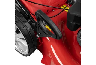 Benzinrasenmäher BIG WHEELER 554.3 R, 55 cm Schnittbreite, 3 Funktionen: Mähen, Sammeln und Mulchen de Güde, Rouge – image du produit 4 sur 5