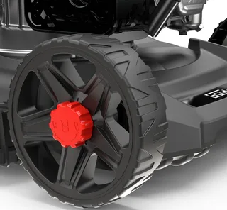 Benzinrasenmäher »ECO Wheeler 390 1,6 R«, 39 cm Schnittbreite, für Rasenflächen bis 900m² van Güde, Rood, Zwart – productafbeelding 3 van 5