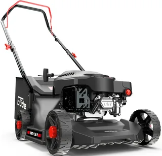 Benzinrasenmäher »ECO Wheeler 390 1,6 R«, 39 cm Schnittbreite, für Rasenflächen bis 900m² van Güde, Rood, Zwart – productafbeelding 1 van 5