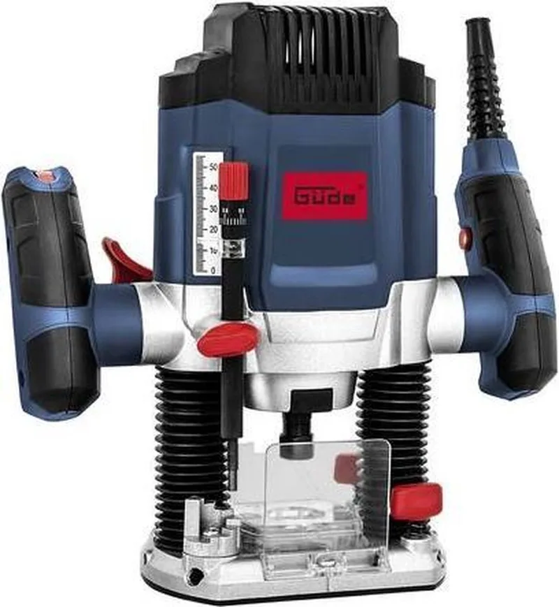 Bovenfrees OF1200 - 1200W - 55 mm - incl. 6 frezen en geleiderails adapter by Güde – product image