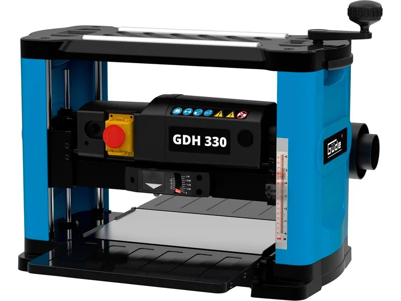 Dickenhobel GDH 330, Hobelbreite: 330 in mm, (Set), 1500 W, max. Hobelbreite 330 mm, max. Hobeldicke 152 mm de Güde, Bleu, Noir – image du produit