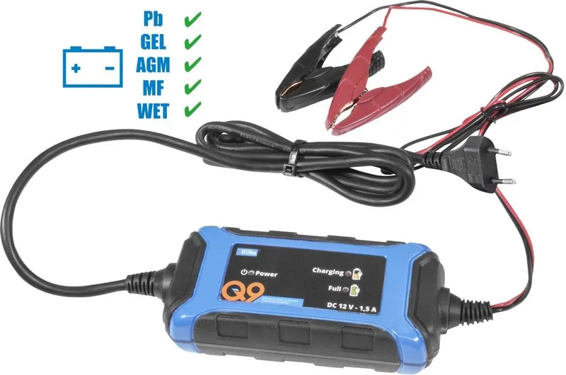 GAB 12V Acculader 5-30 Ah – Microprocessor – Druppellaadfunctie by Güde – product image 1 of 5