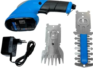 Gartenpflege-Set Gras- und Strauchschere GPS 3,6V-1.5 LI-ION, inkl. Akku und Ladegerät von Güde, Blau – Produktbild 3 von 4