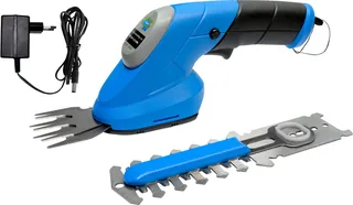 Gartenpflege-Set Gras- und Strauchschere GPS 3,6V-1.5 LI-ION, inkl. Akku und Ladegerät von Güde, Blau – Produktbild 1 von 4