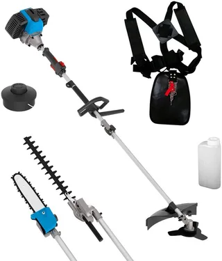 Güde 4-in-1 Bosmaaier / Grastrimmer / Heggenschaar / Kettingzaag / Boomzaag - 50.8 cc 2-takt de Güde – image du produit 2 sur 5