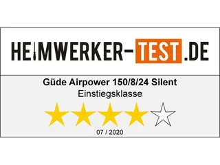 Kompressor Airpower 150/8/24 SILENT Set, max. 8 bar, 24 l, 24L, 8bar, 3tlg by Güde – product image 3 of 5