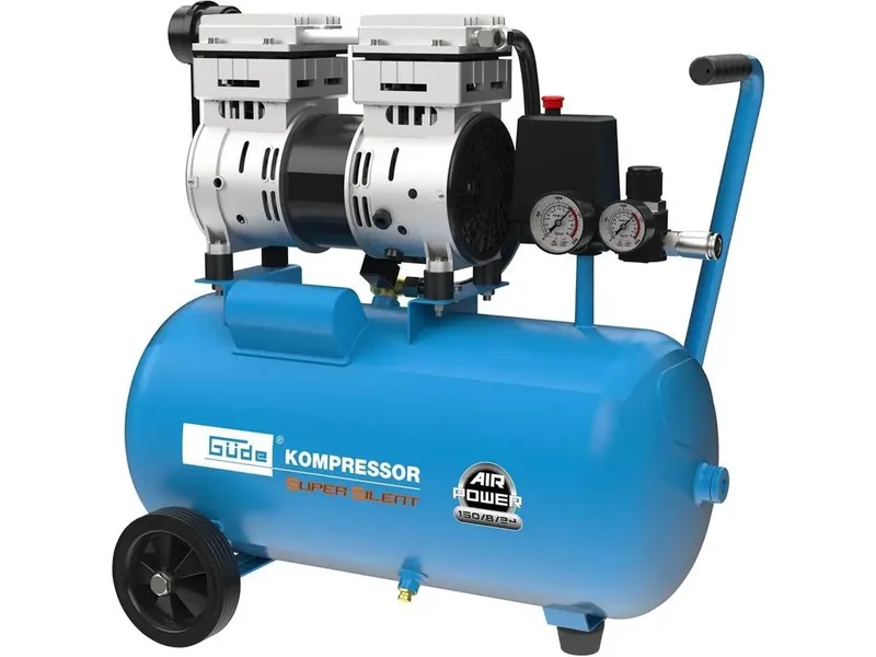 Kompressor Airpower 150/8/24 SILENT Set, max. 8 bar, 24 l, 24L, 8bar, 3tlg by Güde – product image 4 of 5