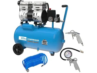 Kompressor Airpower 150/8/24 SILENT Set, max. 8 bar, 24 l, 24L, 8bar, 3tlg by Güde – product image 1 of 5