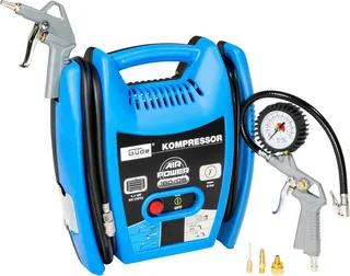 Kompressor Airpower 180/08, 1100 W, max. 8 bar, 6-tlg., leichter & handlicher Kompressor inkl. umfangreichem Zubehörpaket de Güde – image du produit 2 sur 5