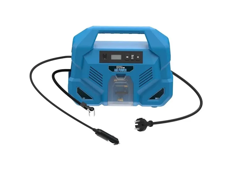 Kompressor Dual Drive 12/230V/5-tlg., max. 8 bar, Set, 8 bar max. Betriebsdruck, 110 W Motorleistung de Güde – image du produit 1 sur 5