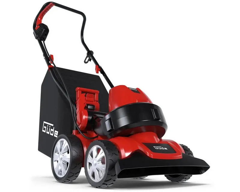 Laubsauger GFLS 1601 3in1, (Einzelgerät, inkl. 45 L Laubfangsack), Saug-, Blas- und Häckselfunktion von Güde, Rot, Schwarz – Produktbild