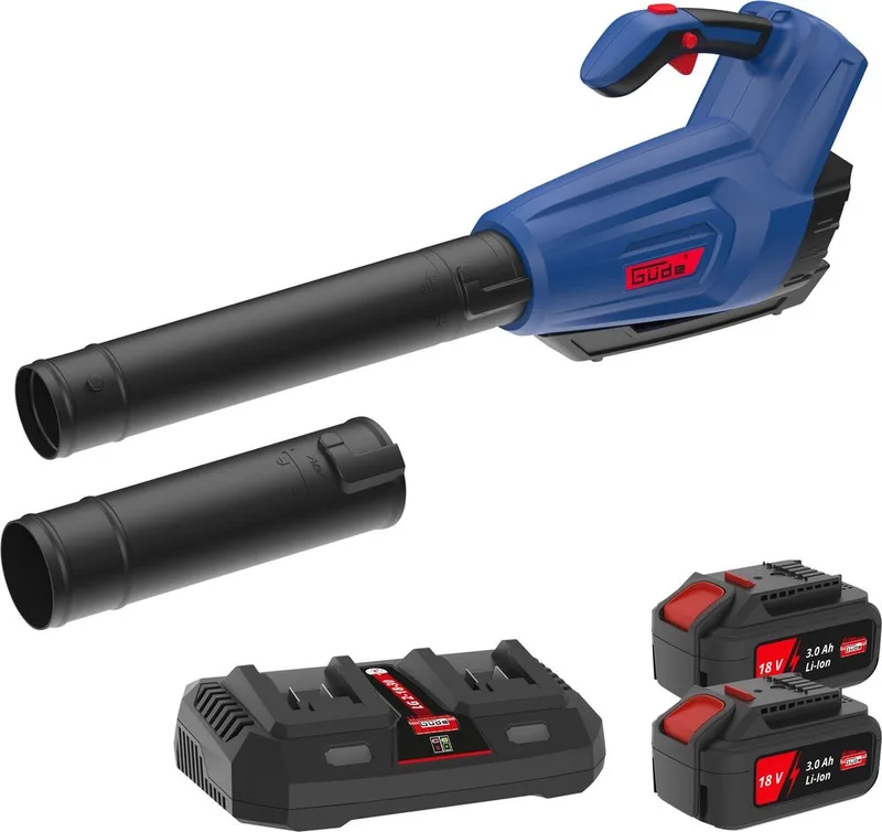 LB36-302-30 Accu Bladblazer Kit – 36V – 160 km/h – Inclusief 2x 3,0 Ah Accu + Duolader de Güde – image du produit 1 sur 6