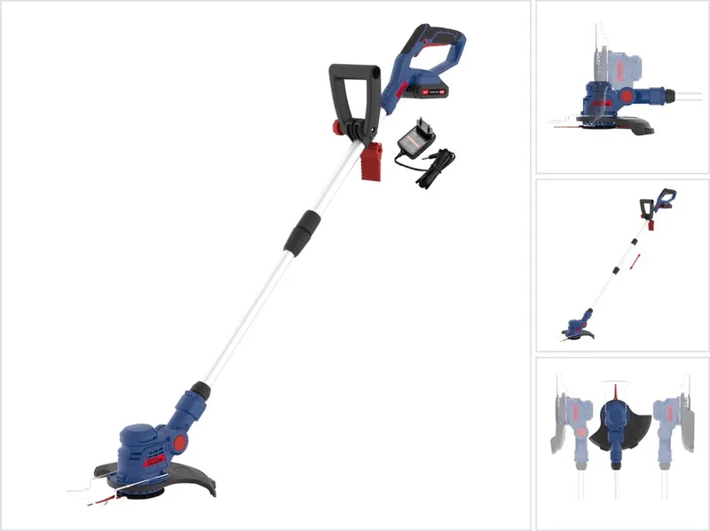 RT 18-201-05 Akku Rasentrimmer 18 V 255 mm ( 58598 ) + 1x Akku 2,0 Ah + Ladegerät van Güde – productafbeelding
