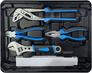 Werkzeugkoffer »GWZK 241« (Komplett-Set, 241 St), 241 tlg., aus Chrom-Vanadium, Carbon-Stahl van Güde, Blauw, Zwart – productafbeelding 5 van 5