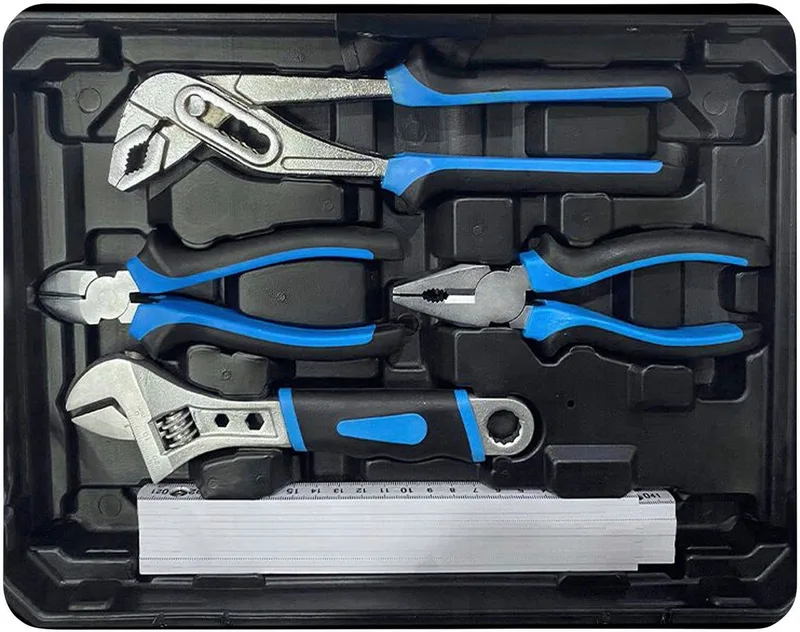 Werkzeugkoffer »GWZK 241« (Komplett-Set, 241 St), 241 tlg., aus Chrom-Vanadium, Carbon-Stahl van Güde, Blauw, Zwart – productafbeelding 5 van 5
