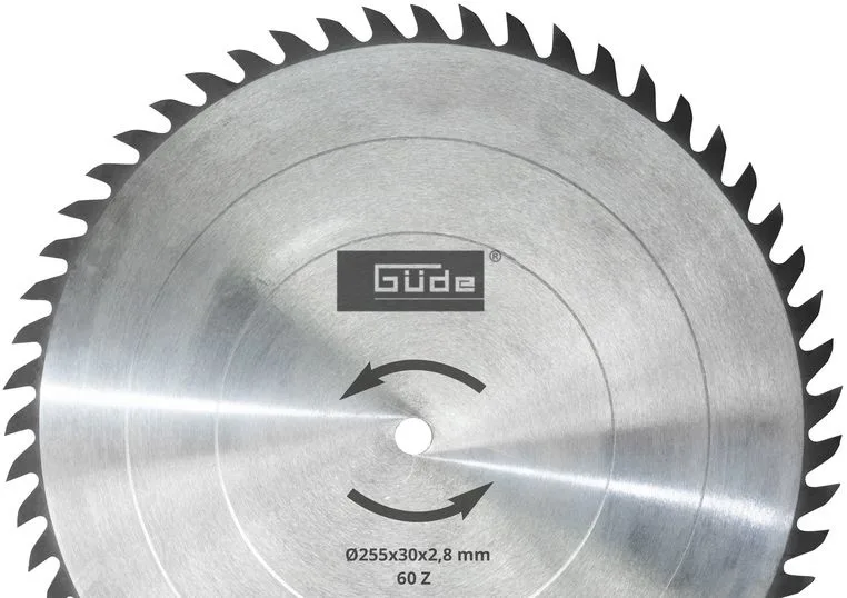 zaagblad 255 x 30 mm HM T60 - 55263 by Güde – product image