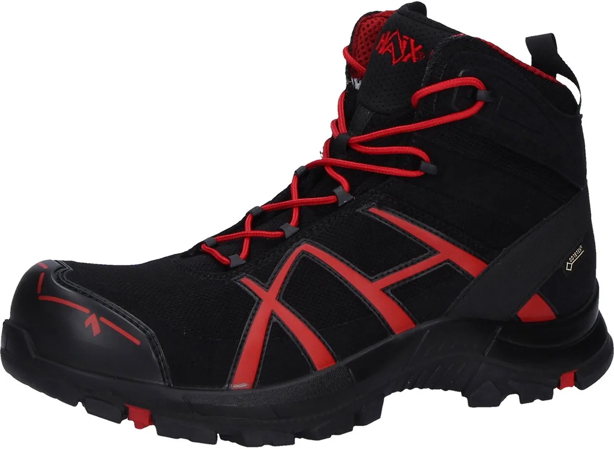 Veiligheidsschoenen Black Eagle Safety 40.1 midden van Haix, Zwart, Rood – productafbeelding