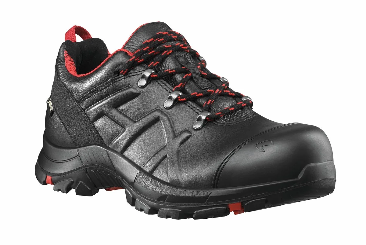 Veiligheidsschoenen Black Eagle Safety 54 laag fra Haix, Sort, Rød – produktbillede