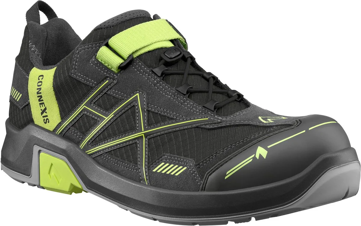 Veiligheidsschoenen CONNEXIS Safety T Ws S1P laag grijs-citrus de Haix, Gris, Vert – image du produit