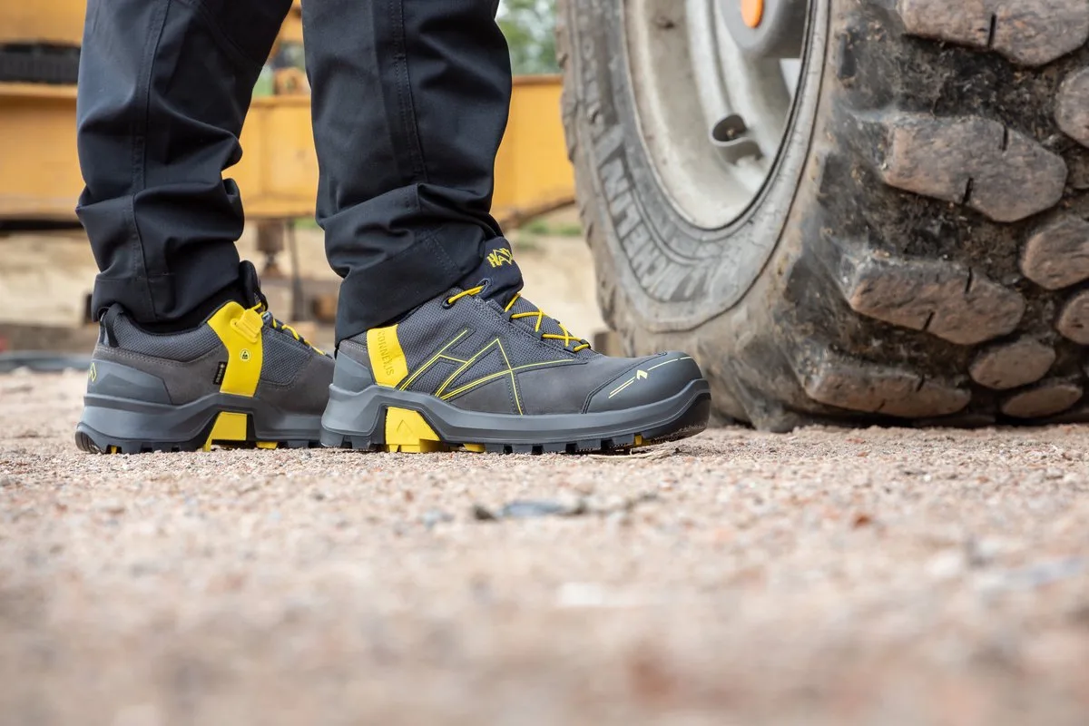 Veiligheidsschoenen Haix CONNEXIS Safety+ GTX laaggrijs/geel de Haix, Jaune – image du produit