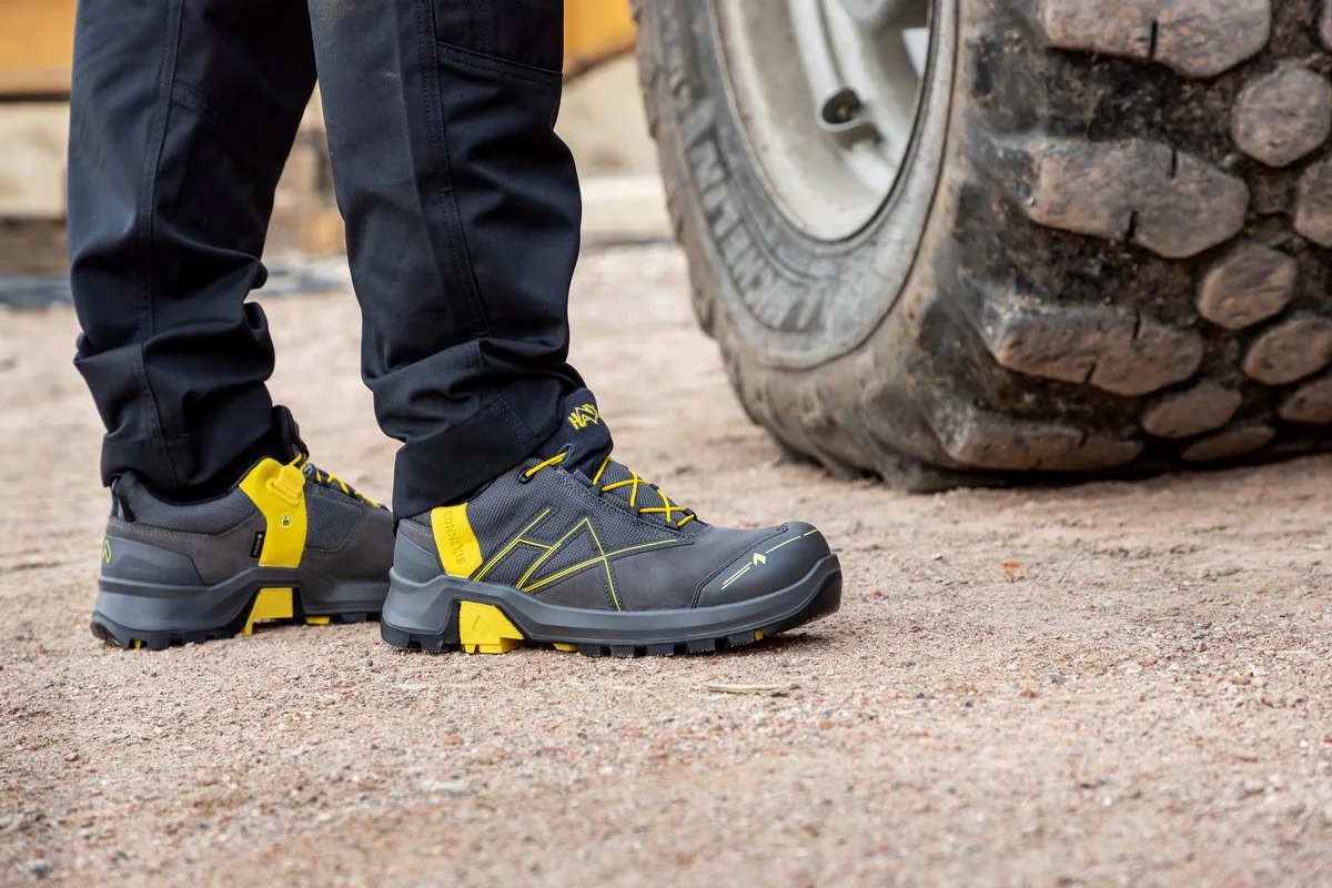 Veiligheidsschoenen Haix CONNEXIS Safety+ GTX laaggrijs/geel de Haix, Jaune – image du produit