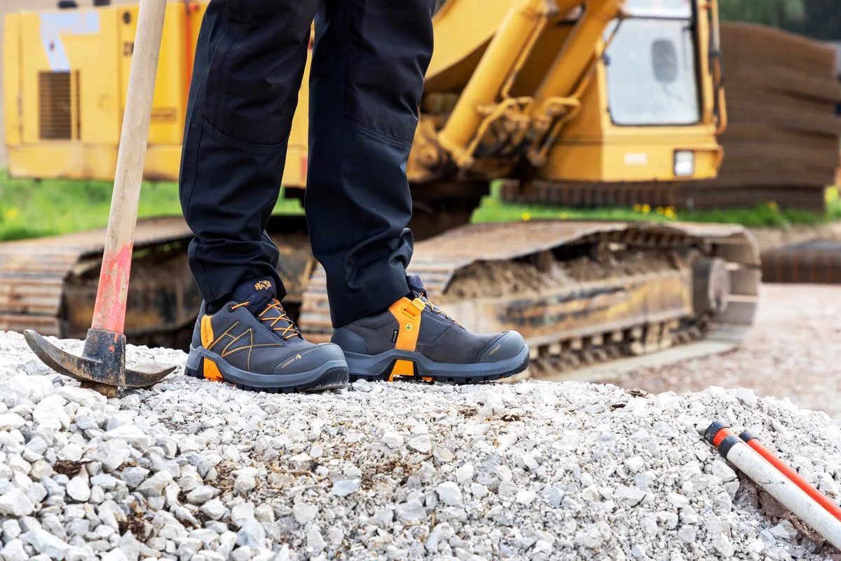 Veiligheidsschoenen Haix CONNEXIS Safety+ GTX laaggrijs/oranje de Haix, Orange – image du produit