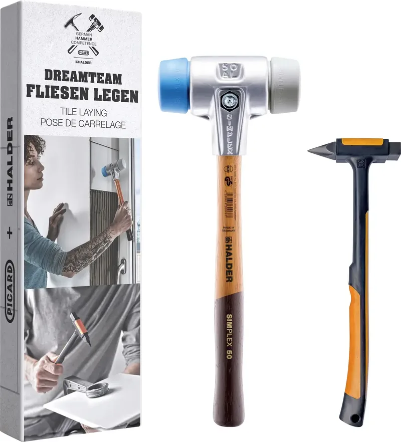 Aktionsbox Dreamteam 3113s002 Hammer-Set weich 525 g 125 mm 2 St. von Halder – Produktbild