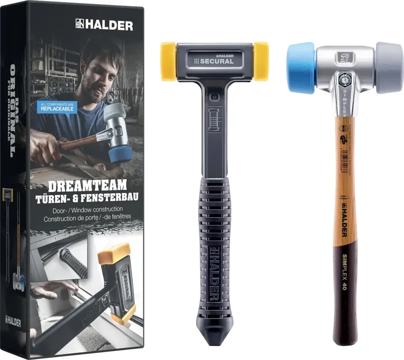 Aktionsbox Dreamteam 3113s003 Jeu de marteaux mi-dur, souple 1650 g 135 mm 2 pc(s) de Halder – image du produit