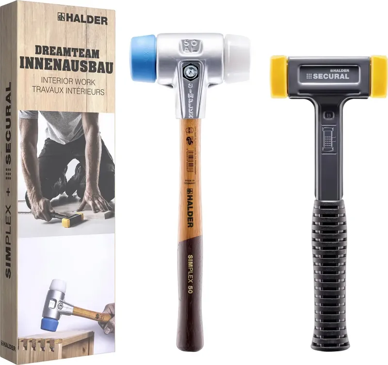 Aktionsbox Dreamteam 3117s003 Hammer-Set weich 1030 130 mm 2 St. von Halder – Produktbild