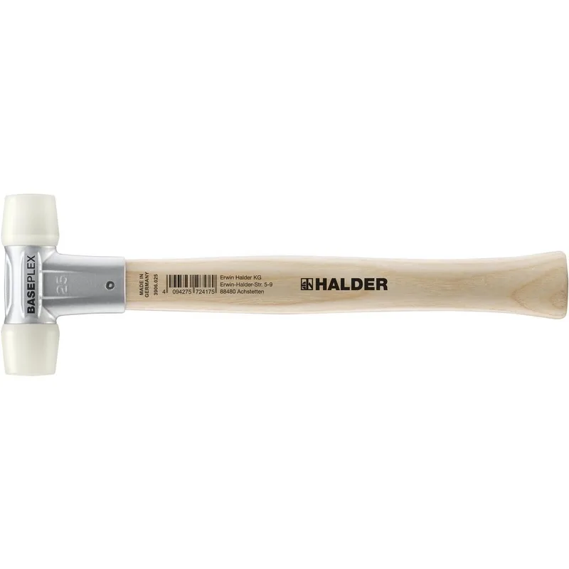 BASEPLEX Schonhammer Ø 25 mm Nylon mit Zindruckgussgehäuse van Halder – productafbeelding