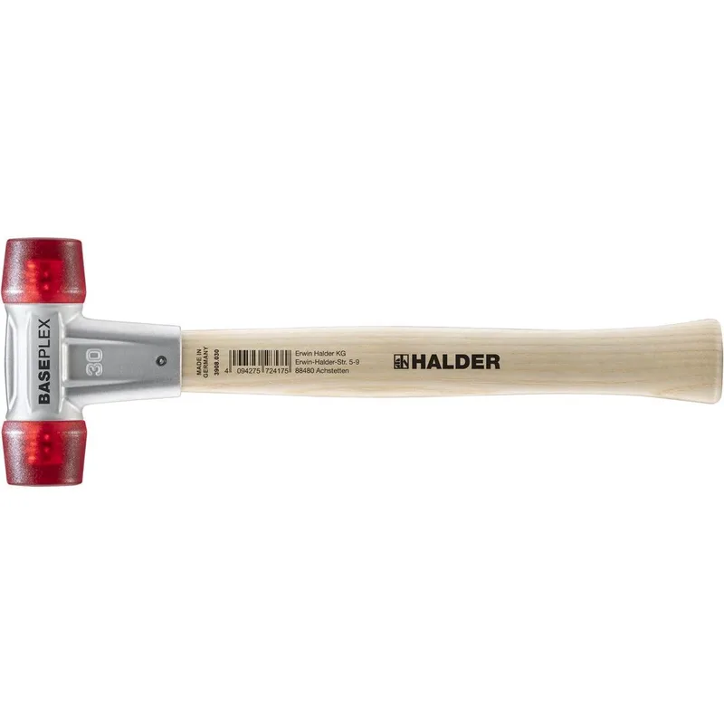 BASEPLEX Schonhammer Ø 30 mm Celluloseacetat mit Zindruckgussgehäuse de Halder – image du produit