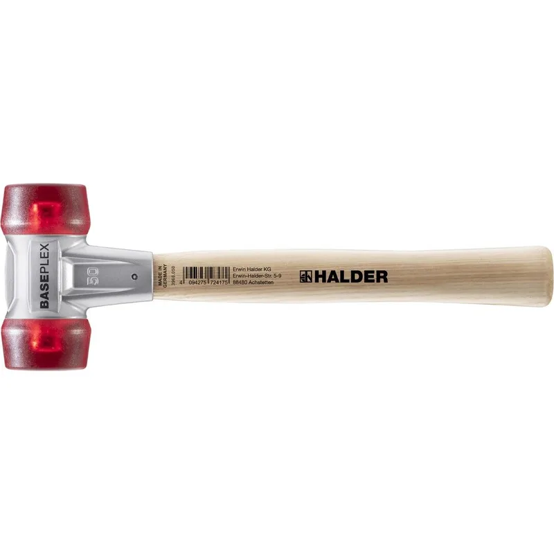 BASEPLEX Schonhammer Ø 50 mm Celluloseacetat mit Zindruckgussgehäuse von Halder – Produktbild