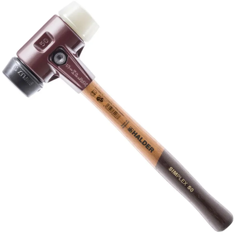 Halder 3028060 Simplex Hamer - Nylon/Rubber - Hout - 1520gr - 60mm van Halder – productafbeelding