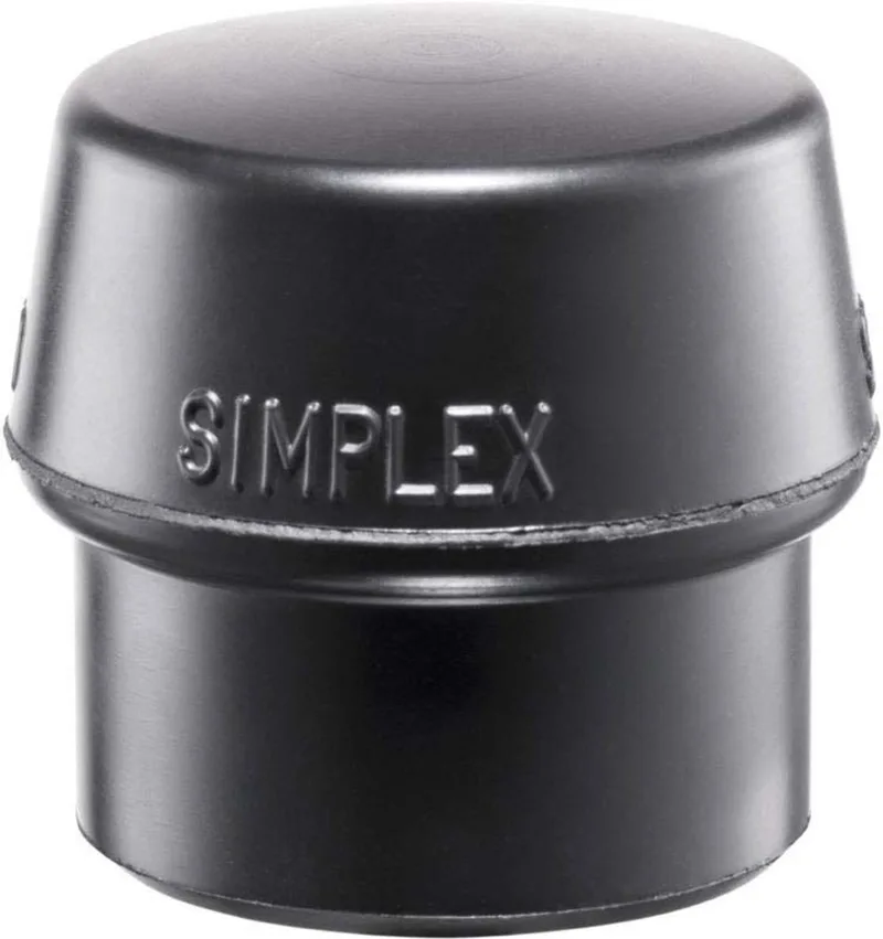 Hamer dop SIMPLEX, rubber, zwart, Ø 100 by Halder – product image