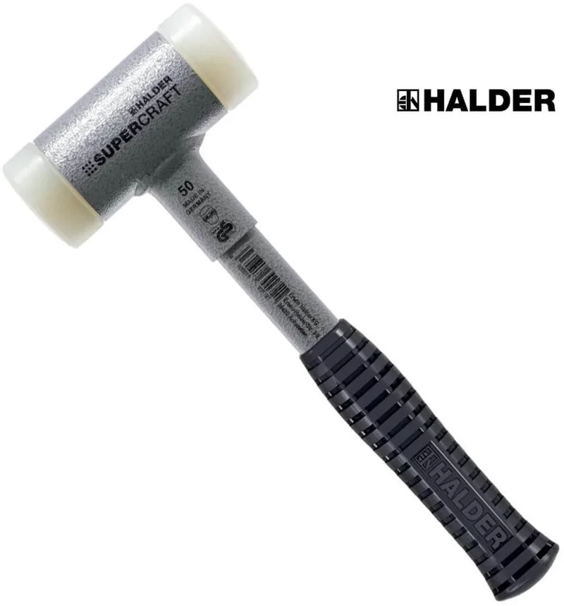 Hamer terugslagvrij, stale nsteel Nylon Ø25 van Halder – productafbeelding 1 van 6