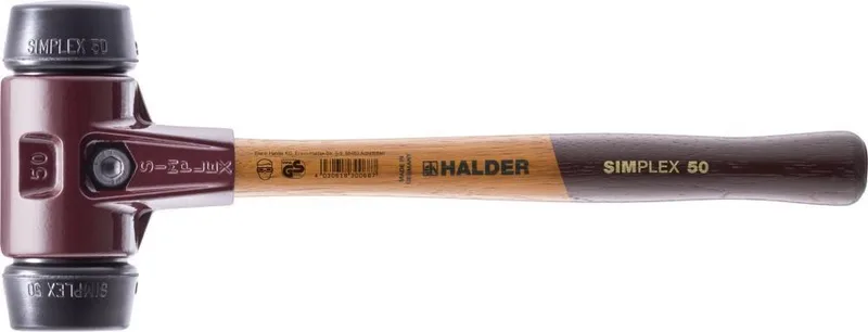 Kunststof hamer SIMPLEX rubber 30mm HALDER de Halder – image du produit