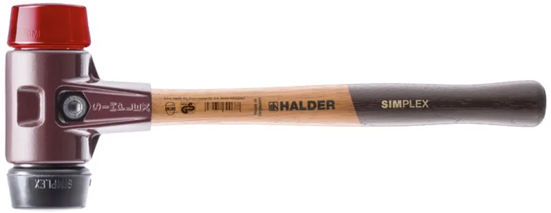 Kunststof hamer SIMPLEX rubber/plastic 60mm HALDER van Halder – productafbeelding