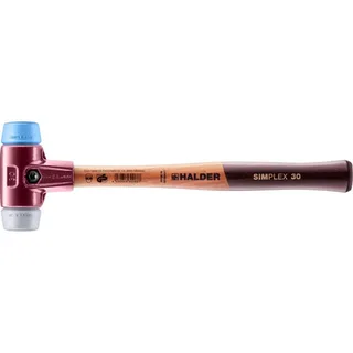 Ø30 mm SIMPLEX 3013 Hamer met verwisselbare doppen TPE-soft/TPE-mid - 3013.030 von Halder – Produktbild 1 von 2