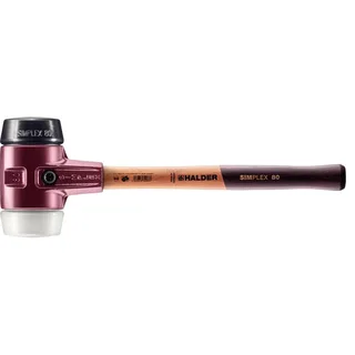 Schonhammer D.80mm 2770g Simplex m.Schlageinsatz Super-Ku.weiß von Halder – Produktbild 1 von 2