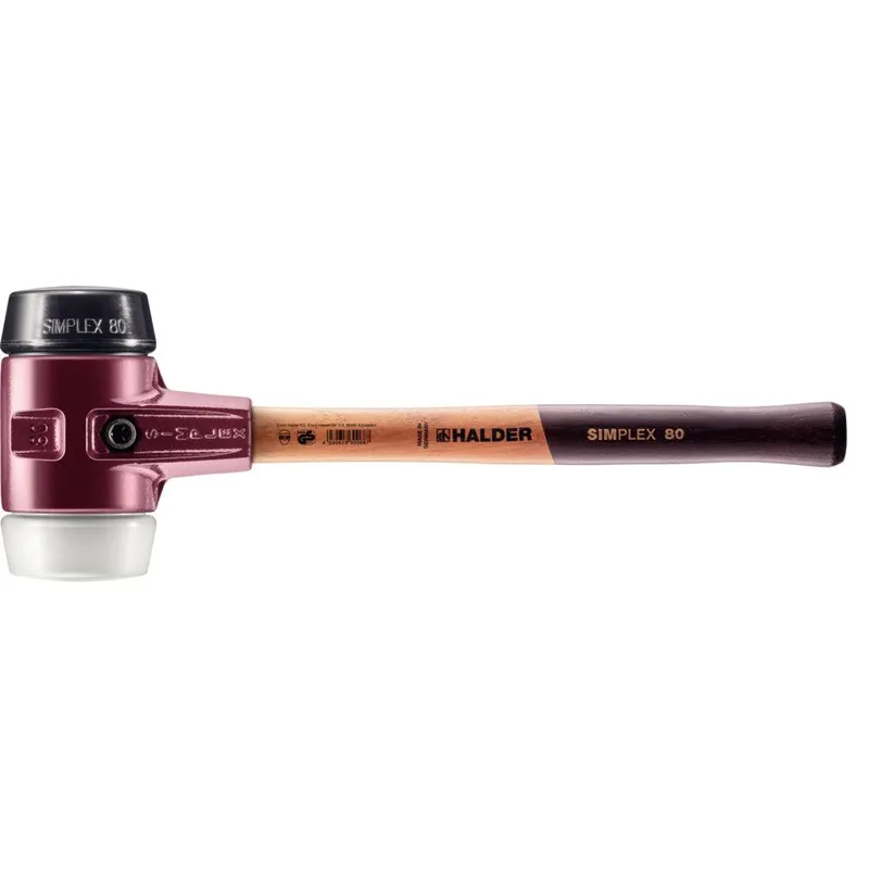 Schonhammer D.80mm 2770g Simplex m.Schlageinsatz Super-Ku.weiß von Halder – Produktbild 1 von 2