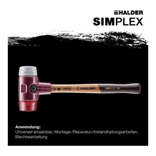 Schonhammer Simplex 50mm TPE-mid/Plast. von Halder – Produktbild